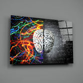 Brain Glass Wall Art.